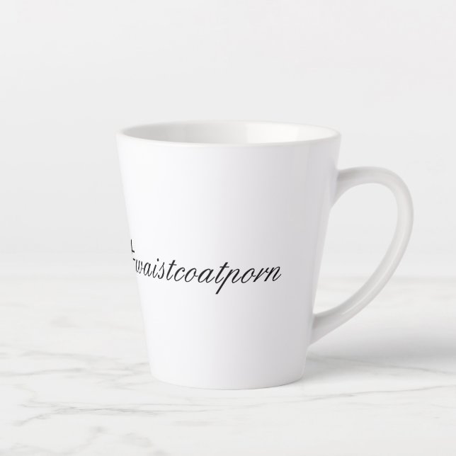 Taza De Café Latte Autor revolucionario #waistcoatporn mug (Derecha)