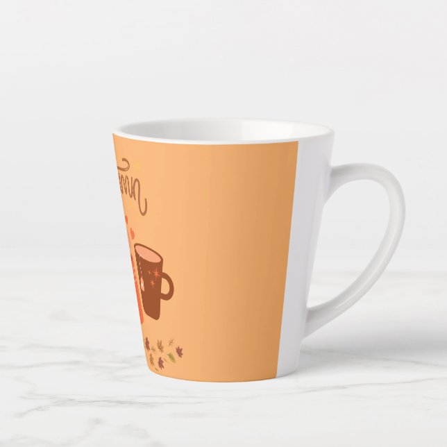 Taza De Café Latte Autumn Latte Mug (Derecha)