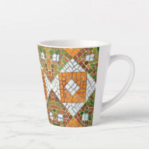 Taza De Café Latte AUTUMN MOSAIC Latte Mug