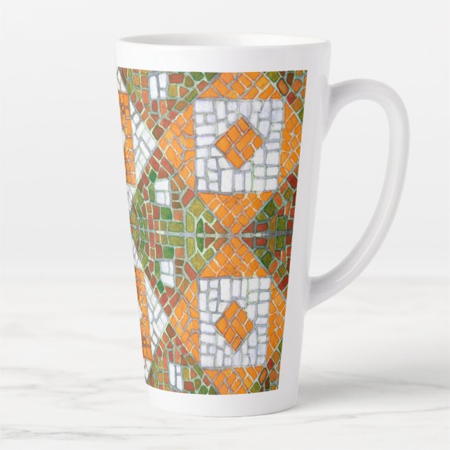 Taza De Café Latte AUTUMN MOSAIC Tall Latte Mug (Derecha)