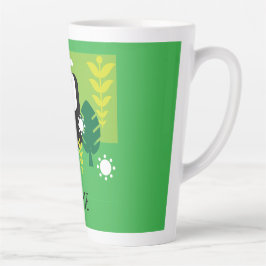 Taza De Café Latte Ave Tropical Turca