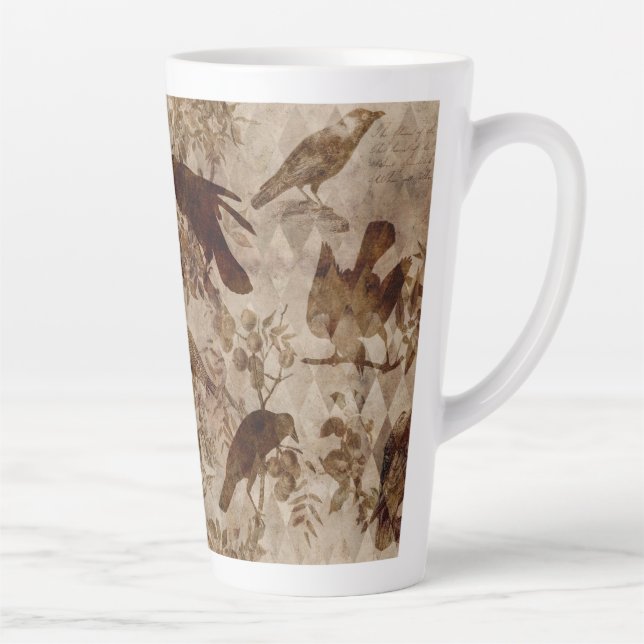 Taza De Café Latte Aves (Derecha)