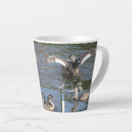 Taza De Café Latte Aves jóvenes griegas diseñan Latte Mug