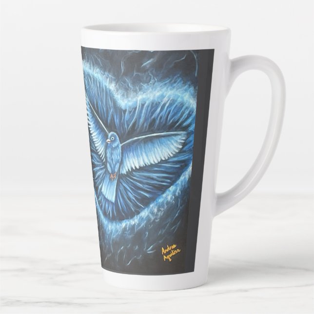 Taza De Café Latte Aves volando juntas- (Derecha)