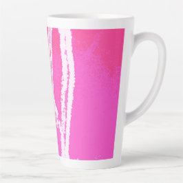 Taza De Café Latte Avión Heart Pink