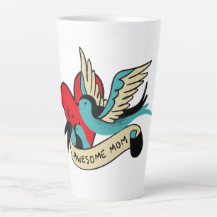 Taza De Café Latte Awesome Mom Tattoo