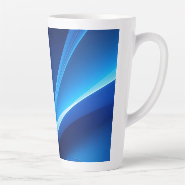 Taza De Café Latte Azul (Derecha)