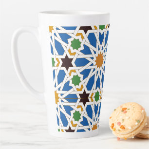 Taza De Café Latte Azulejos andaluces 10 (Real Alcázar, Sevilla)