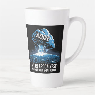 Taza De Café Latte Azure Apocalypse – I Survived the Great Outage
