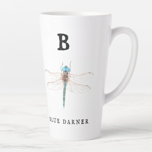 Taza De Café Latte "B" Blue Darner (Derecha)
