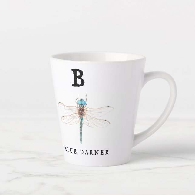 Taza De Café Latte "B" Blue Darner (Derecha)