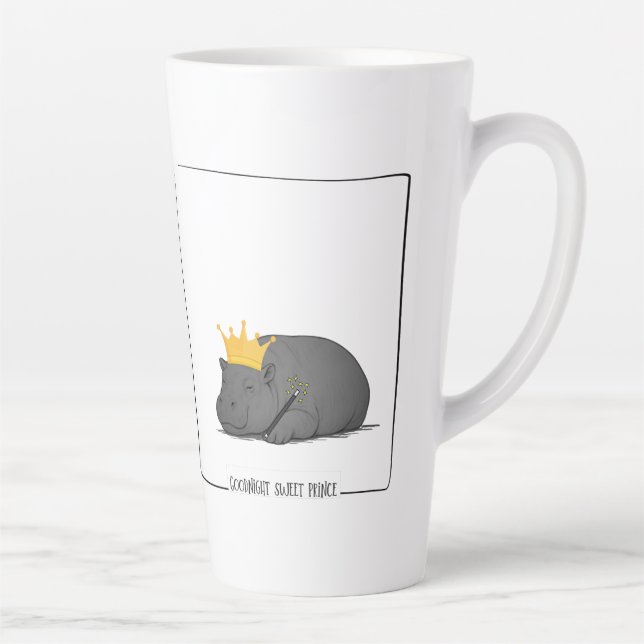 Taza De Café Latte Baby Pygmy Hippo - Latte Mug  (Derecha)