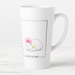 Taza De Café Latte Baby Pygmy Hippo Princess Mug