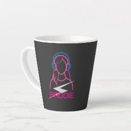 Taza De Café Latte Baddie Lifestyle DJ Headphones