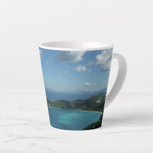 Taza De Café Latte Bahía de Magens, Isla Hermosa de Santo Tomás