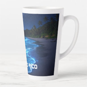 TAZA DE CAFÉ LATTE BAHÍA DE MOSQUITOS - PUERTO RICO