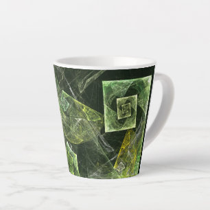 Taza De Café Latte Balanza torcida Resumen Arte