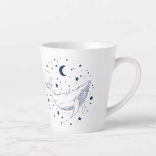 Taza De Café Latte Ballena celeste