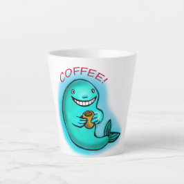 Taza De Café Latte ballena de café