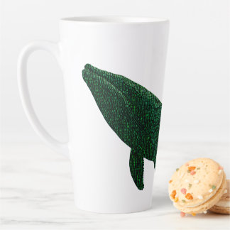Taza De Café Latte Ballena del código mug