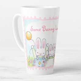 Taza De Café Latte Balloon Bunny Tall Latte Mug
