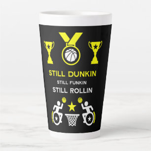 Taza De Café Latte Baloncesto adaptable para discapacitados