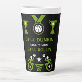 Taza De Café Latte Baloncesto adaptable para discapacitados