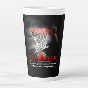 Taza De Café Latte Baloncesto de Equipo Motivacional Inspirador