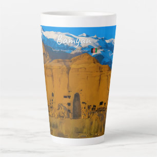 Taza De Café Latte Bamyan, Afganistán - Gran Valle del Acantilado de 