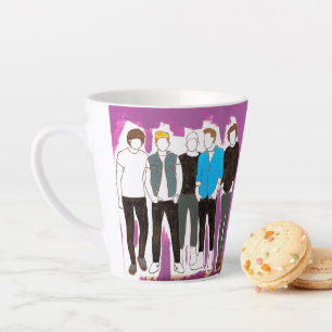 TAZA DE CAFÉ LATTE BANDA DE NIÑOS LATTE MUG