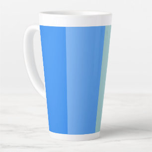 Taza De Café Latte Bandas azules