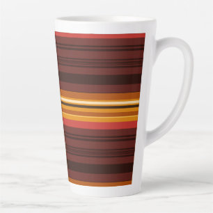 Taza De Café Latte Bandas de cosecha