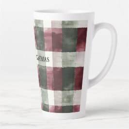 Taza De Café Latte Bandas de plástico blanco de crema verde rojo de B