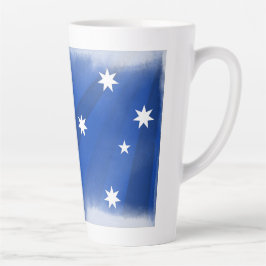 Taza De Café Latte Bandera artística de Australia
