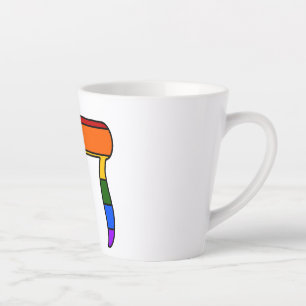 Taza De Café Latte Bandera Chai del Orgullo Arcoíris