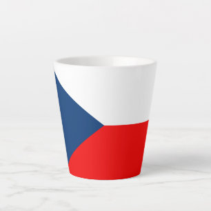 Taza De Café Latte Bandera checa