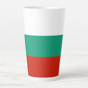 Taza De Café Latte Bandera de Bulgaria