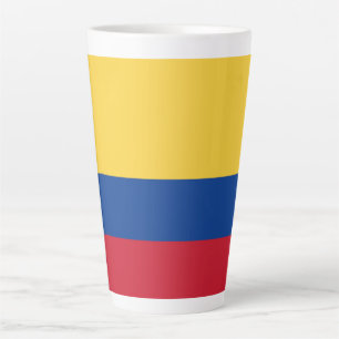 Taza De Café Latte Bandera de Colombia