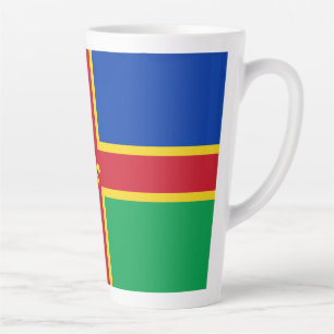 Taza De Café Latte Bandera de Dario Latte Mug