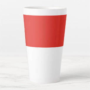 Taza De Café Latte Bandera de Indonesia