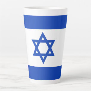 Taza De Café Latte Bandera de Israel