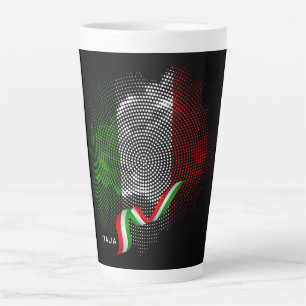 Taza De Café Latte Bandera de Italia