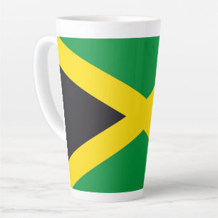 Taza De Café Latte Bandera de Jamaica