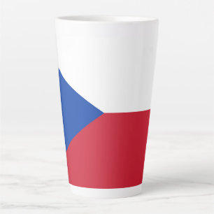 Taza De Café Latte Bandera de la República Checa