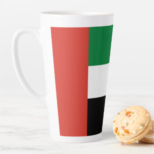 Taza De Café Latte Bandera de los Emiratos Árabes Unidos