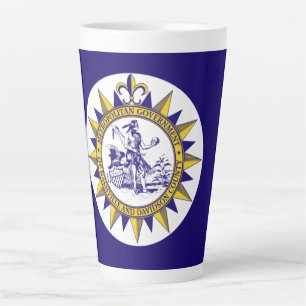 Taza De Café Latte Bandera de Nashville, Tennessee Latte Mug