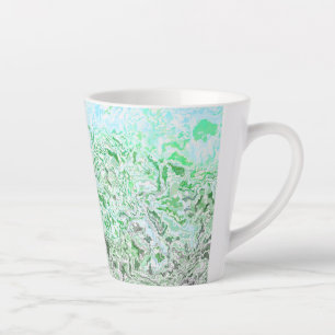 Taza De Café Latte Bandera de Orgullo Autorromántico Trippy Boho Groo