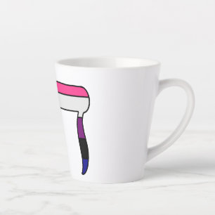 Taza De Café Latte Bandera de orgullo genderfluid Chai 