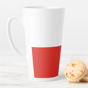 Taza De Café Latte Bandera de Polonia