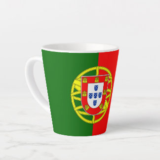Taza De Café Latte Bandera de Portugal